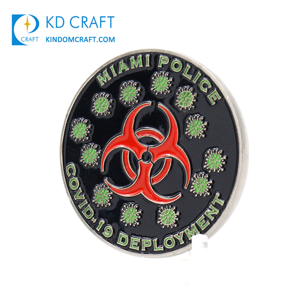 Custom Metal medical covid-19 medical challenge coin