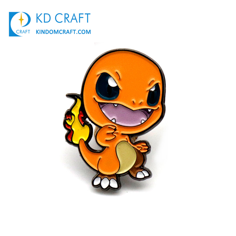 Custom Lapel Pin metal cartoon anime cute pokemon Charizard enamel pin