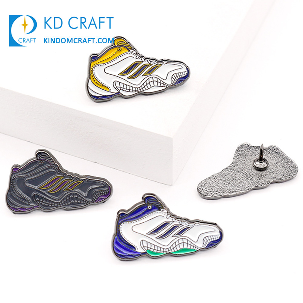 Custom Lapel Pin Badge metal sports basketball shoes sneakers enamel pin